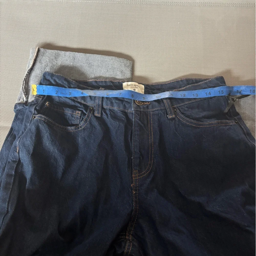 Kate Spade for target medium wash high rise cuff Denim Jeans sz 8 NWT